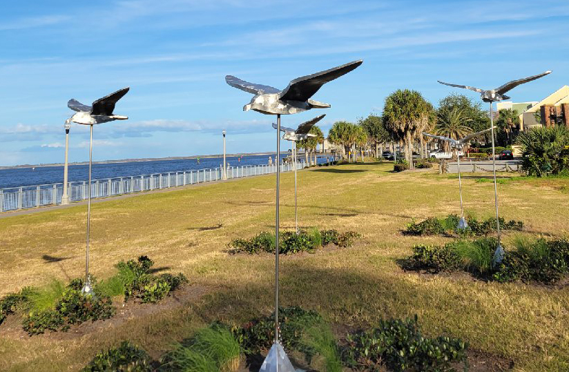 Seagulls public art cropped
