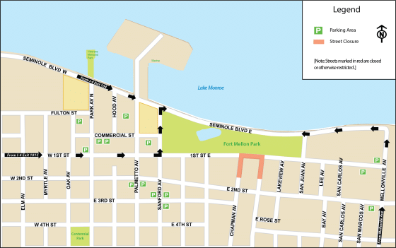 Fort Mellon Park Construction - Sanford Main