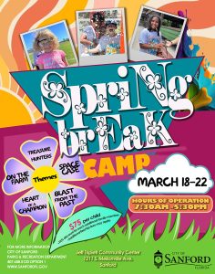 Spring Break Camp Registration