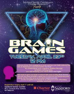 Register for Brain Games! at the Senior Center