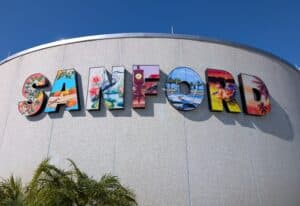 Sanford sign art on City Hall