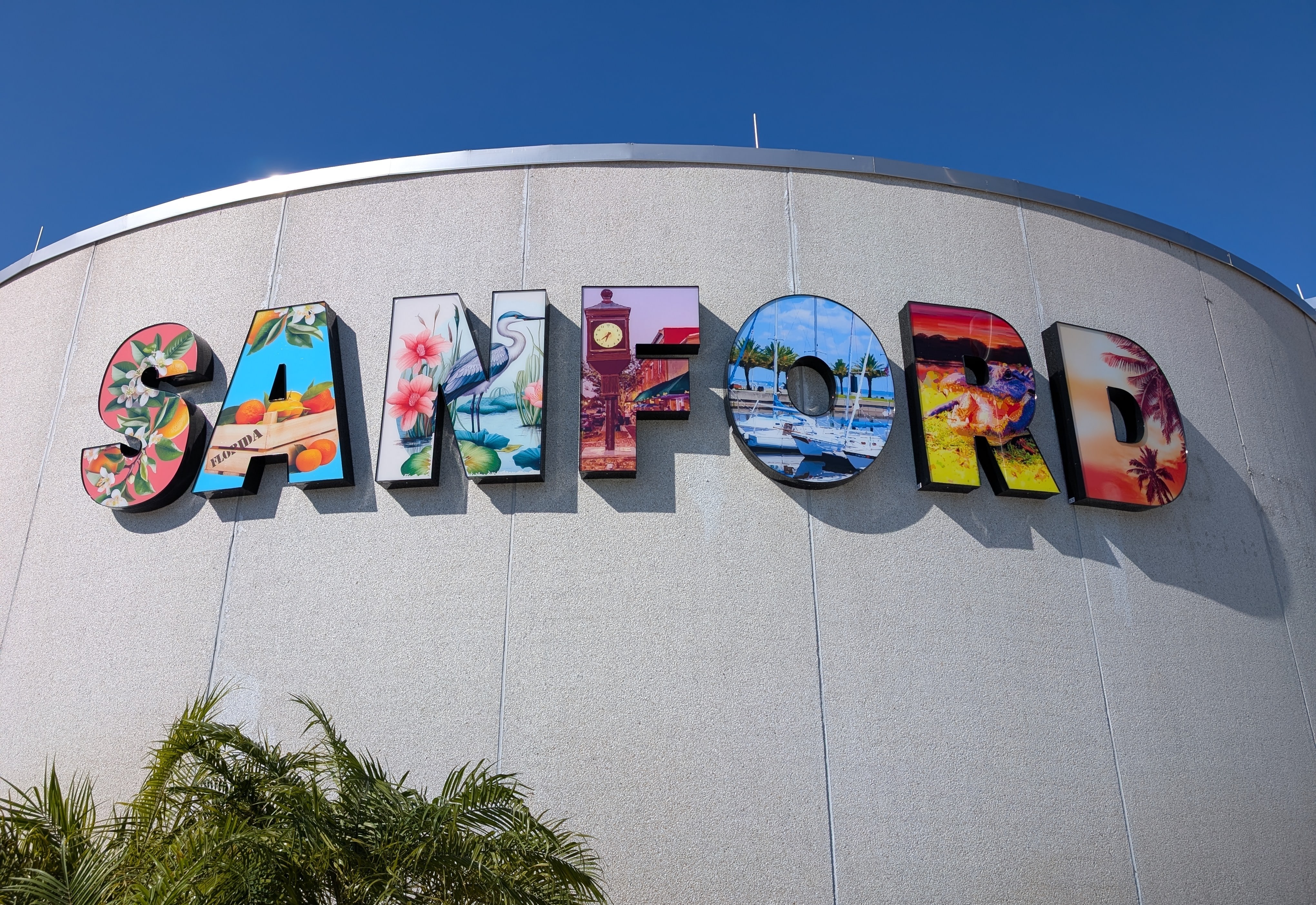 Sanford sign art on City Hall