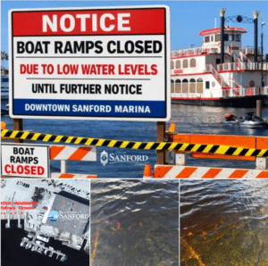 Downtown Sanford Marina Boat Ramp Closures until further notice