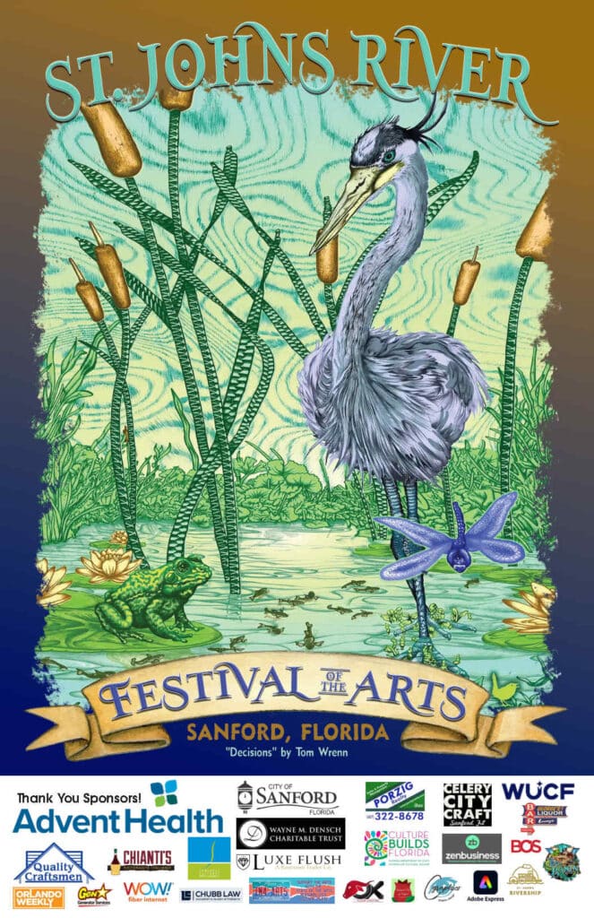 St. John Festival of the Arts Poster winner "Decisions" by Tom Wrenn