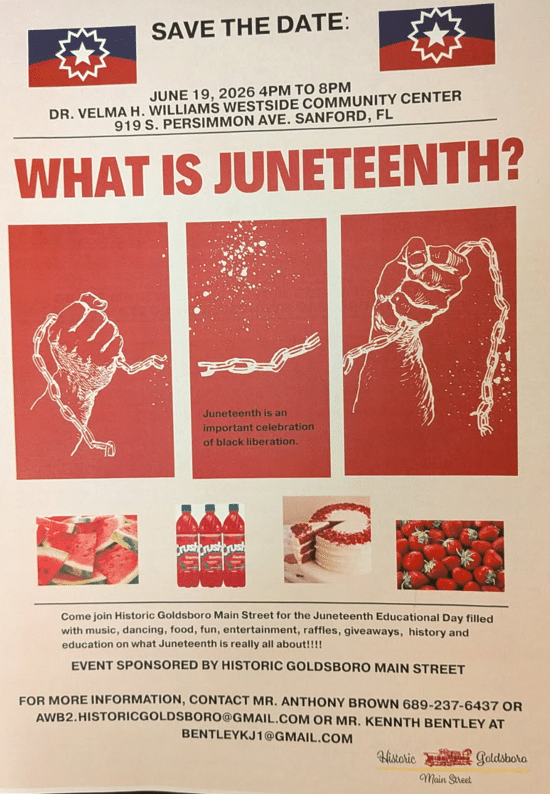 Juneteenth Education Event Flier on June 19, 2026