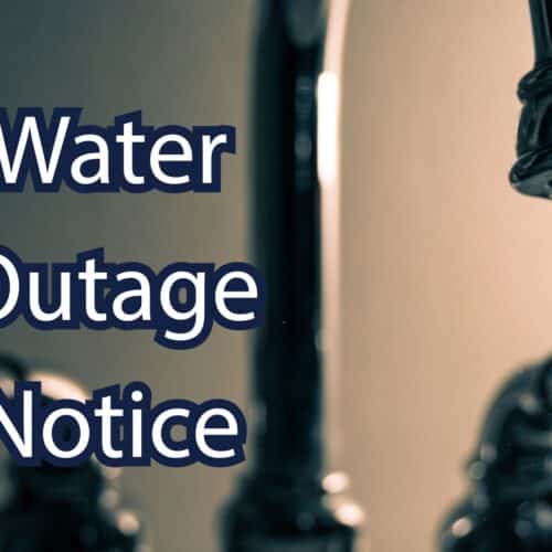 water running out of a faucet