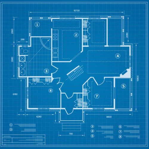 blueprints of a house
