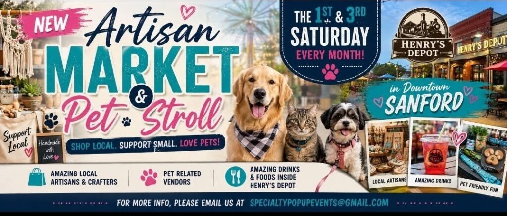 1st Saturday Artisan Market & Pet Stroll