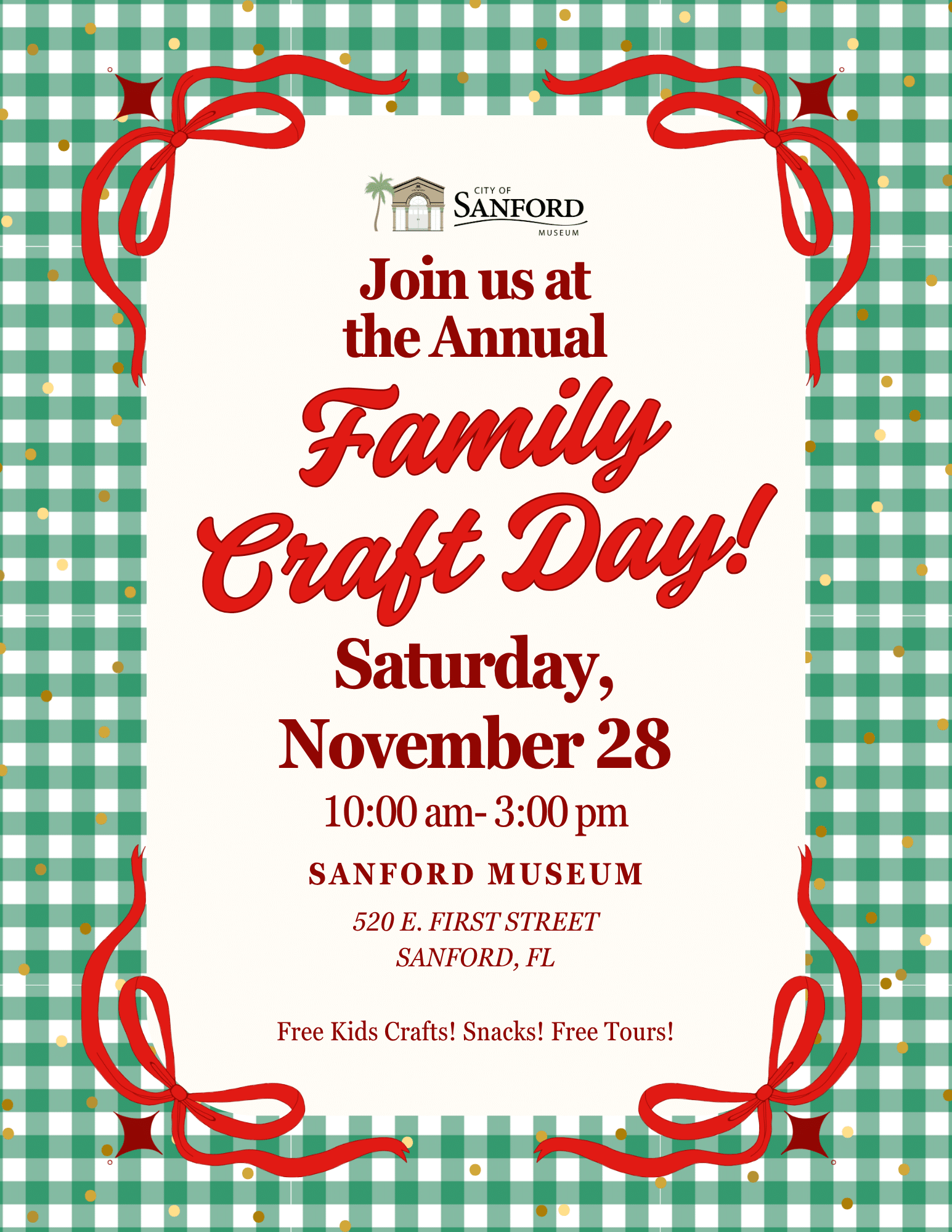 Family Craft Day at the Sanford Museum