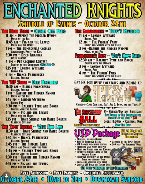 Enchanted Fall Festival - Event List Flier