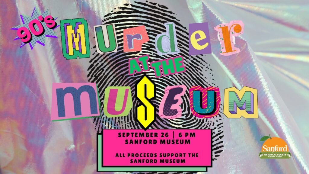 90's Murder at the Museum Flier