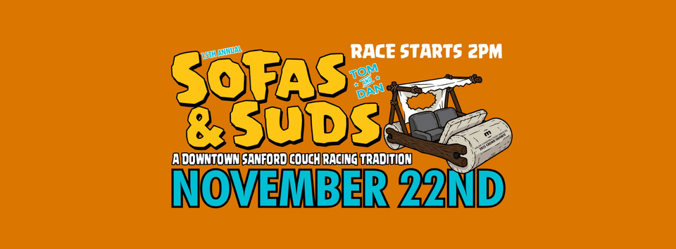 Sofa & Suds Event Flier