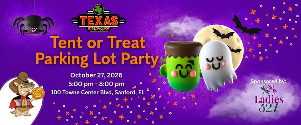 Texas RoadHouse Tent -or-Treat Parking Lot Party