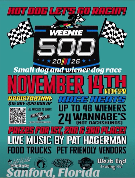 Weenie 500 Event Flier, Noon - 5 PM on Saturday, November 14th.